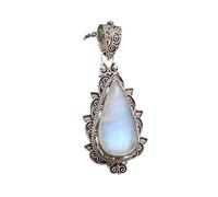 LYFHJD New For Trendy 2025 Fashion Drop Shape Moonstone Necklace Pendant Women Elegant Banquet Prom Dress Jewelry Hers Gift Jewelry Fashion Accessories Creative Gift