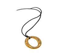 LYFHJD New For Trendy 2025 Round Skeleton Necklace In Gold Plated Silver Color Chic Versatile Collar Jewelry Gifts 2025 For Hers Jewelry Fashion Accessories Creative Gift