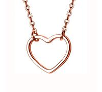 LYFHJD Real Clavicle Necklaces For Women Wedding Party Romantic Heart Love 925 Necklace Jewelry