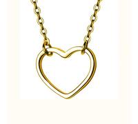 LYFHJD Real Clavicle Necklaces For Women Wedding Party Romantic Heart Love 925 Necklace Jewelry
