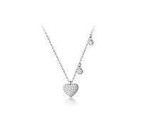LYFHJD Romantic Heart Pendant Short Necklace Love Gift For Women Wedding Party