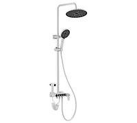 LYFHJD Shower Head Combo 10 Inch High Pressure Rain Shower Head with Adjustable Extension Arm Digital Display Function and 3 Settings Handheld Showerhead