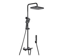 LYFHJD Shower Kits Thermostatic Rain Shower System Shower Faucet Set with Tub Spout High Pressure Rain Shower Head Handheld Bidet Sprayer and Handheld Shower Head Set Shower Mixer Set B