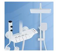 LYFHJD Showers for Bathrooms Digital Bathroom Shower System Faucet， Wall Mounted Waterfall Bathroom Faucets ，Rain Shower Head Piano Digital Shower Set for Bathroom(0569-hot Cold-Whit