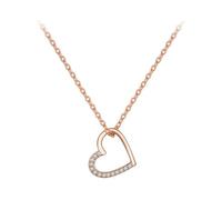 LYFHJD The Shape of Love Chain For Women, Gold Heart Necklace
