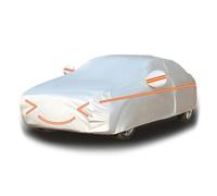 LYFLPLTW Lona Coche Exterior para -Benz GLK 220,Funda Coche Impermeable Antigranizo,Cubre Coches Transpirable,Antipolvo Anti-UV,con Algodon(Silver Orange)
