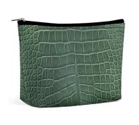 Lyfthologen Bolsa de cosméticos, divertida bolsa de maquillaje camaleón, bolsa de aseo portátil con cremallera para uso diario, viajes, Piel de cocodrilo, One Size