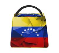 Lyfthologen Bolsa refrigeradora, bolsa de almuerzo con bandera venezolana, bolsa de almuerzo aislada para el trabajo, camping, viajes