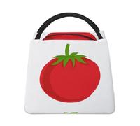 Lyfthologen Bolsa refrigeradora, bolsa de almuerzo de dibujos animados de tomate, bolsa de almuerzo aislada para el trabajo, camping, viajes