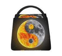 Lyfthologen Bolsa refrigeradora, bolsa de almuerzo Yin Yang, bolsa de almuerzo aislada para el trabajo, camping, viajes
