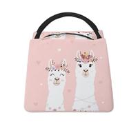 Lyfthologen Bolsa refrigeradora, bonita bolsa de almuerzo de llama, bolsa de almuerzo aislada para el trabajo, camping, viajes