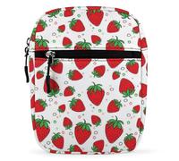 Lyfthologen Bolso de hombro, bolso cruzado de dinosaurio blanco y negro, multiuso, pequeño bolso para el trabajo, negocios, viajes, fresa, Talla única