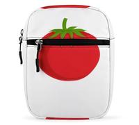 Lyfthologen Bolso de hombro, bolso cruzado de dinosaurio blanco y negro, multiuso, pequeño bolso para el trabajo, negocios, viajes, Dibujos animados de tomate, Talla única