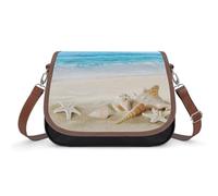 Lyfthologen Bolso de hombro, bolso cruzado de dragón chino, bolso de cuero para mujer, viajes, trabajo, uso diario, Estrella de mar de playa, Talla única