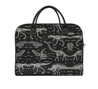 Lyfthologen Bolso de viaje, bolso de mano de cerdo rosa, bolsa de hombro casual, bolsa de mensajero cruzada, Dinosaurio negro, Talla única