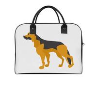 Lyfthologen Bolso de viaje con patrón de gato negro, bolso de hombro casual, bolso de mensajero cruzado, pastor alemán, Talla única