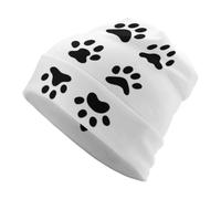 Lyfthologen Gorro de punto, gorro de nativo americano, gorro para correr, ciclismo, deportes al aire libre, huellas de pata de animales, Talla única
