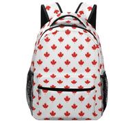 Lyfthologen Mochila casual de tela Oxford duradera, con patrón de experimentos de química, bolsa universitaria para niños, niñas, viajes, deportes, Hoja de arce canadiense, One Size