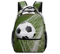 Lyfthologen Mochila casual de tela Oxford duradera, mochila de abeja pequeña, bolsa universitaria para niños, niñas, viajes, deportes, Balón de fútbol vigoroso, One Size