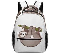 Lyfthologen Mochila casual de tela Oxford duradera, mochila de rosas en forma de corazón, bolsa universitaria para niños, niñas, viajes, deportes, 111Cute Sloth, One Size