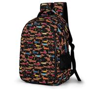 Lyfthologen Mochila con bolsillos para senderismo, camping, viajes, I Love My Dog Dachshunds, One Size