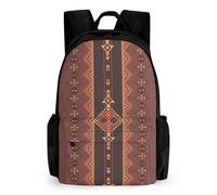 Lyfthologen Mochila de día con diseño de mandala de gato tailandés siamés, mochila con bolsillos para senderismo, camping, viajes, Nativo americano, 42x30.5cm