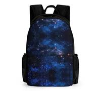 Lyfthologen Mochila de día con diseño de mandala de gato tailandés siamés, mochila con bolsillos para senderismo, camping, viajes, Aurora Starry Sky Space Starry Night Sky, 42x30.5cm