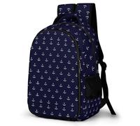 Lyfthologen Mochila de día, mochila de Boston Terrier, mochila con bolsillos para senderismo, camping, viajes, Anclajes simples con temática náutica, One Size