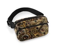 Lyfthologen Riñonera ajustable para correr, caminar, senderismo, Engranajes Steampunk geniales, 20x13cm