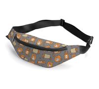 Lyfthologen Riñonera ajustable para correr, caminar, senderismo, Gatos anaranjados, 36*15cm
