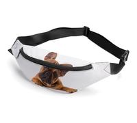 Lyfthologen Riñonera ajustable para correr, caminar, senderismo, Pata y perro de bulldog francés, 36*15cm