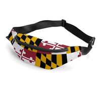 Lyfthologen Riñonera ajustable para gatos, para correr, caminar, senderismo, Bandera de Maryland, 36*15cm