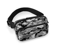 Lyfthologen Riñonera ajustable para gatos, para correr, caminar, senderismo, Camuflaje Gris, 20x13cm
