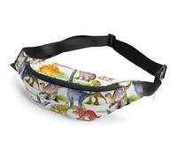 Lyfthologen Riñonera ajustable para gatos, para correr, caminar, senderismo, Dragón dinosaurio, 36*15cm