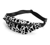 Lyfthologen Riñonera ajustable para gatos, para correr, caminar, senderismo, estampado de vaca, 36*15cm