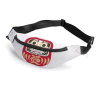 Lyfthologen Riñonera ajustable para gatos, para correr, caminar, senderismo, Fortune Daruma, 36*15cm