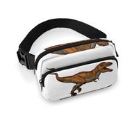 Lyfthologen Riñonera ajustable para perro, Golden Retriever, para correr, caminar, senderismo, Dinosaurios caminantes, 20x13cm