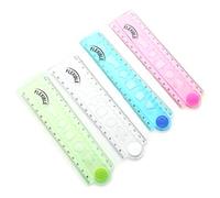 Lyguy Regla de dibujo, 30cm coreano flexible plegable regla multifunción de plástico de dibujo, Utiles Escolares, reglas de oficina de la escuela de papelería de los estudiantes de los niños regalos