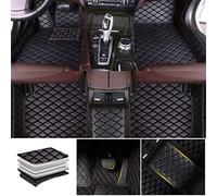 LYHCM Coche Alfombrillas para BYD Atto 3 2022 2023 2024 2025, Cobertura Completa Antideslizante Moqueta Juego de Alfombra de Cuero Accesorios Interiores,A