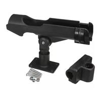 LYHYDMA Cañeros para Barco Soporte for caña de pescar for en kayak plástico Dispositivo instalación Ángulo la abrazadera del soporte for(Black)