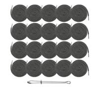 LYHYDMA Cordón para Pantalones 20 piezas cordón de cintura for pantalones for mujeres y hombres, cordones for deportivos, cinturón, cuerda, suéter, sombrero, redondo, DIY(Grey)