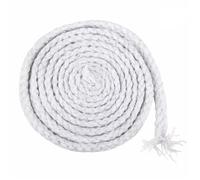 LYHYDMA Cordón para Pantalones Cordón de algodón 10M y 5/7mm for bolso, correa for mochila, pretina, cuerda trenzada, zapatos, cordones decoración, accesorios for manualidades costura DIY(White,7MM)