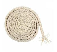 LYHYDMA Cordón para Pantalones Cordón de algodón 10M y 5/7mm for bolso, correa for mochila, pretina, cuerda trenzada, zapatos, cordones decoración, accesorios for manualidades costura DIY(Beige,5mm)