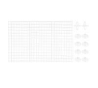 LYHYDMA Separador Acuario Divisor de Acuario de 3 Piezas, 30 x 15 cm, Color Negro, Tablero de Aislamiento, 10 Unidades, Material de PVC, separación for cría.(Tansparent)