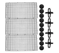 LYHYDMA Separador Acuario Placa de Cubierta for Tanque de Peces, Tablero Aislante, Caja de Agua, Divisor automático de plástico de PVC for Acuario(Black)
