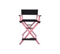 LYHYDMA Silla Director Plegable Silla Plegable de Aluminio for Exteriores, Taburete Maquillaje for Estudio fotografía, Asiento Director(Pink Pillowless)