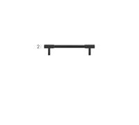 LYHYDMA Tiradores armarios Perillas moleteadas de latón macizo for gabinete, manija for armario, barra en T, bronce antiguo, dorado y negro, disponible en varios tamaños(CH087-BLK-128160)