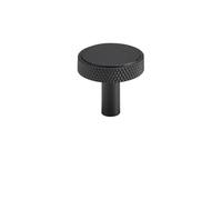 LYHYDMA Tiradores armarios Perillas moleteadas de latón macizo for gabinete, manija for armario, barra en T, bronce antiguo, dorado y negro, disponible en varios tamaños(CH087-BLK-N35)