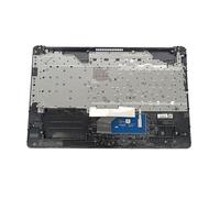 Lyinsen Repuesto para HP Pavilion 17 x 17-CA 17T-BY100 17T-BY200 17Z-CA100 Laptop Upper Case Palmrest teclado no retroiluminado Touchpad parte de montaje 17.3 pulgadas L48409-001 6070B1546701 cubierta