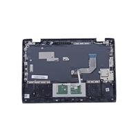 Lyinsen Repuesto para Lenovo Chromebook 100E 2ª generación AST 82CD Laptop Upper Case Palmrest teclado no retroiluminado Touchpad Parte de montaje 11.6 pulgadas 5CB0Z21474 cubierta superior negra